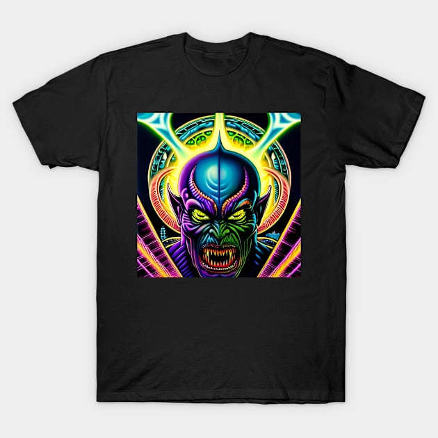 Trippy Monster - Halloween Horror X142 T-Shirt by Benito Del Ray